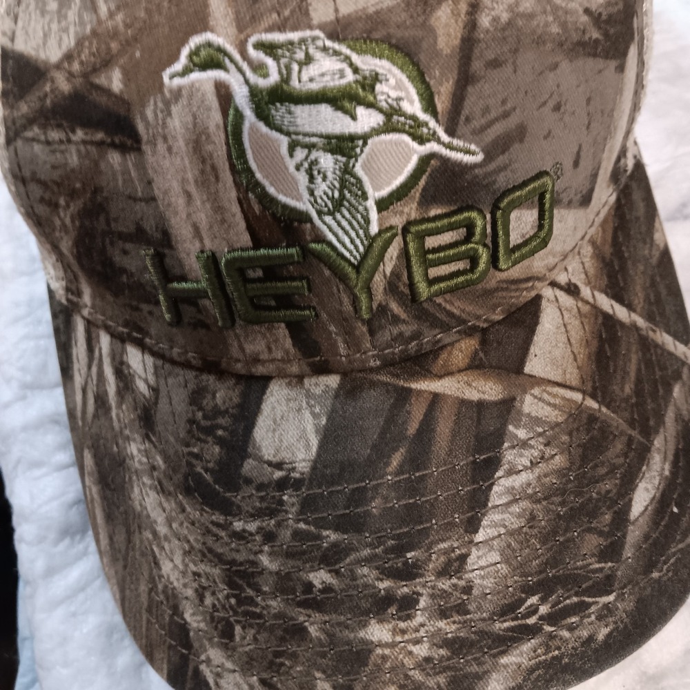 HeyBo Original 3D Hunting Mesh Camo Snapback Cap Trucker Fishing Hat Retro EUC